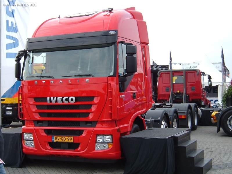Assen 2008 Teil 5 Iveco Stralis 450 Rot Rolf 28 07 08